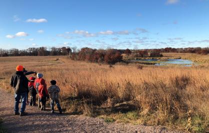 Friends of Sherburne NWR lead a youth birdwatching tour