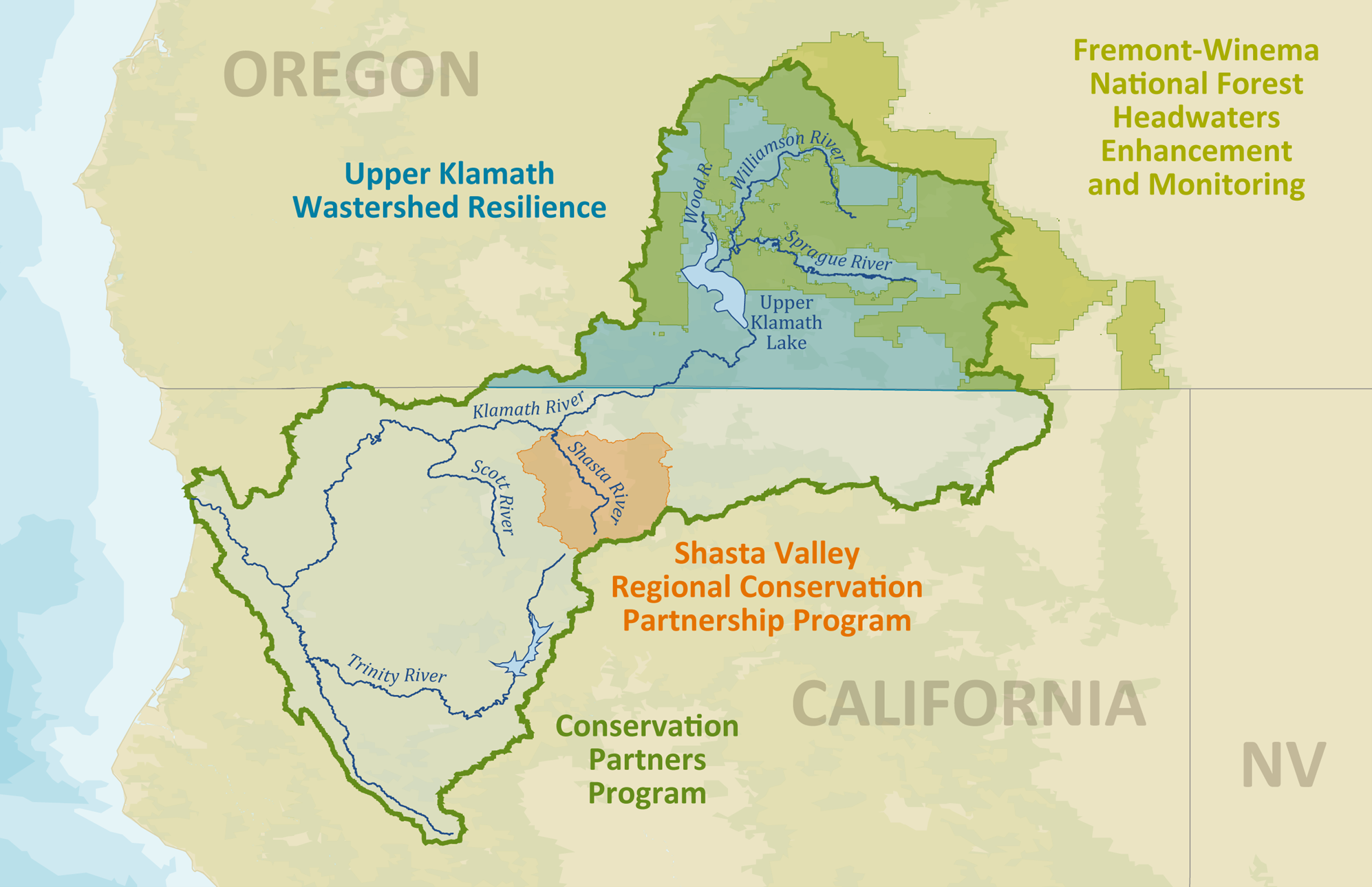 Figure 1. Focal geographies for all funding opportunities