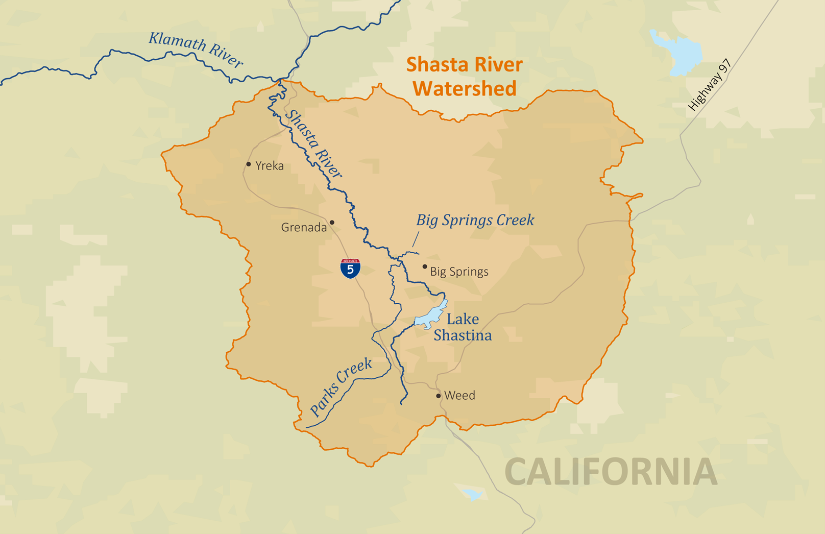 Figure 2. Focal geography for the Shasta Valley Program