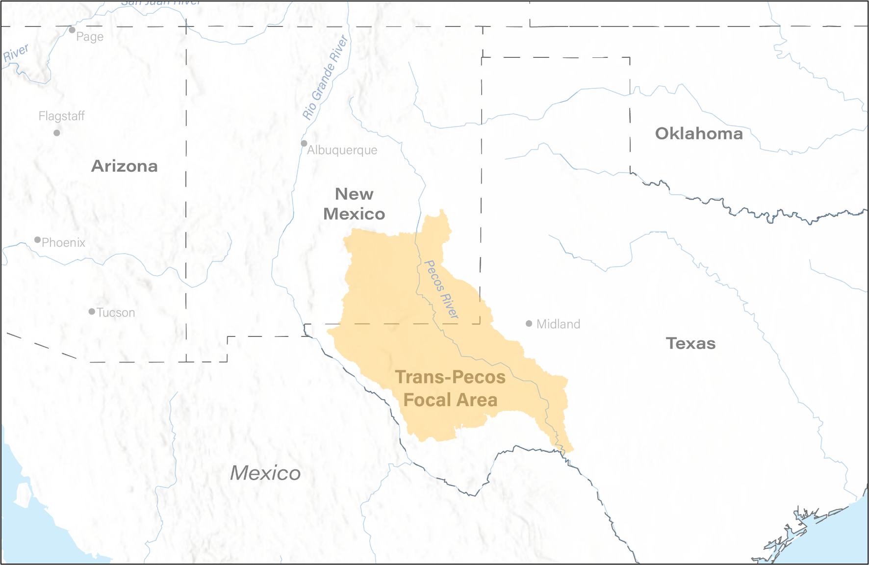 Pecos Watershed Conservation Initiative Program Boundary