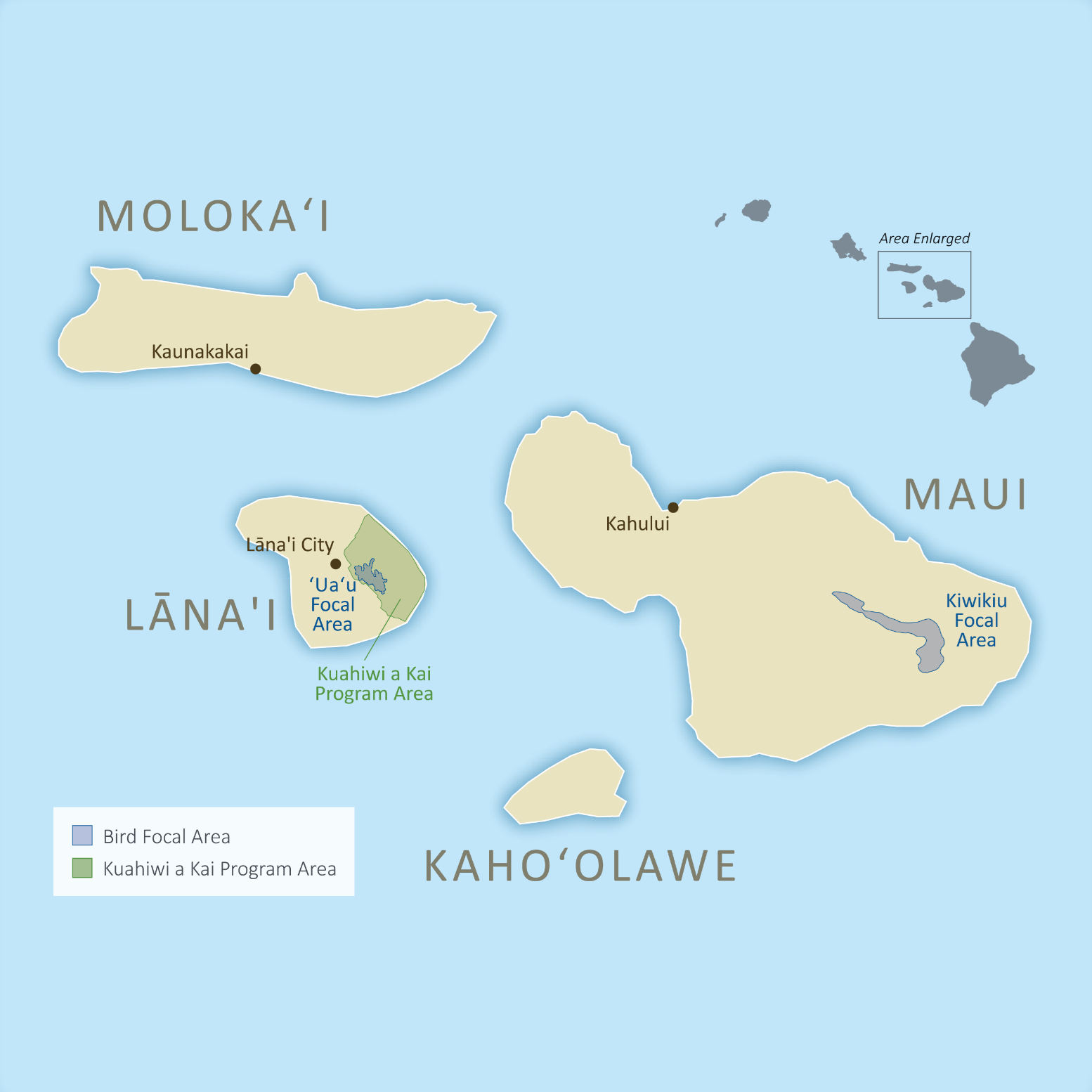 Map 2: Priority Geography for Maui Nui.