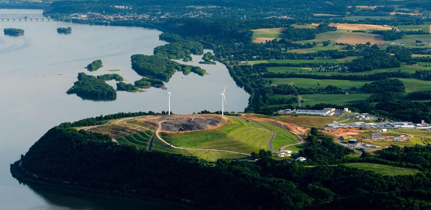 Wind turbines in Lancaster, Pennsylvania