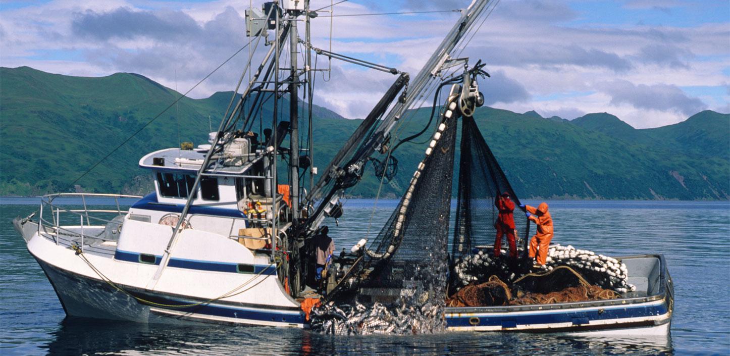 Commercial fishing boat in Alaska