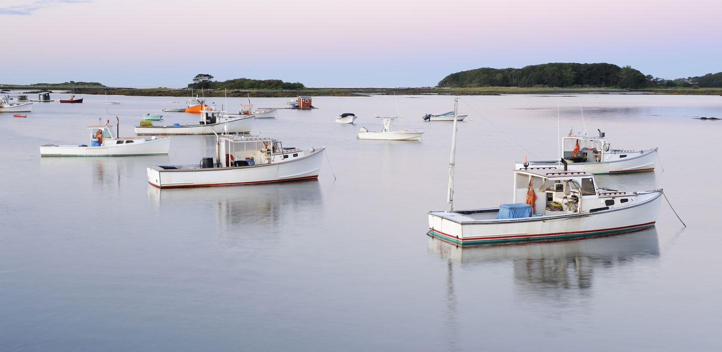 Fishing boats in Maine