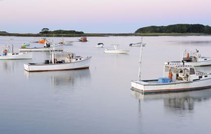 Fishing boats in Maine