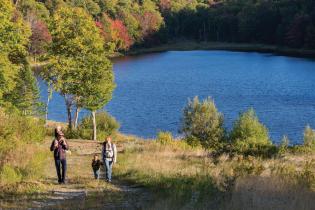 Hikers explore Green Mountain National Forest in Vermont